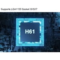 thumbnail image 2 of Placa base de escritorio H61 1000Mbps LAN LGA1155 placa base de PC M PCI Express/M SATA, 2 of 6