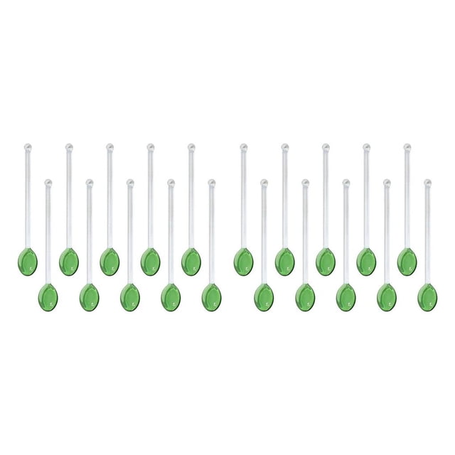 Injueey 10x Glass Teaspoons Dishwasher Safe Stirring Spoon for Stirring Coffee Bar Type6 NO6