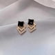 thumbnail image 5 of Jumpingount 1 par de pendientes geométricos de diamantes de imitación, moda, fiesta, boda, compromiso, cita, trabajo, decoración, orejas, joyería para Ropa, zapatos y accesorios Miscelánea Jumpingount AP016002-01, 5 of 5