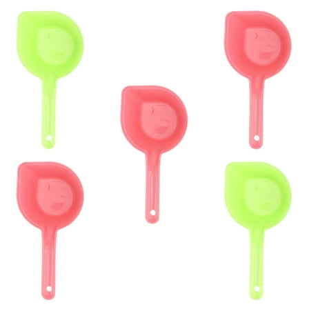 Milisten 5Pcs Plastic Dog Pet Food Scoop for Small Dog Food Measuring with Assorted Color 7.1 x 3.5 x 2.2in