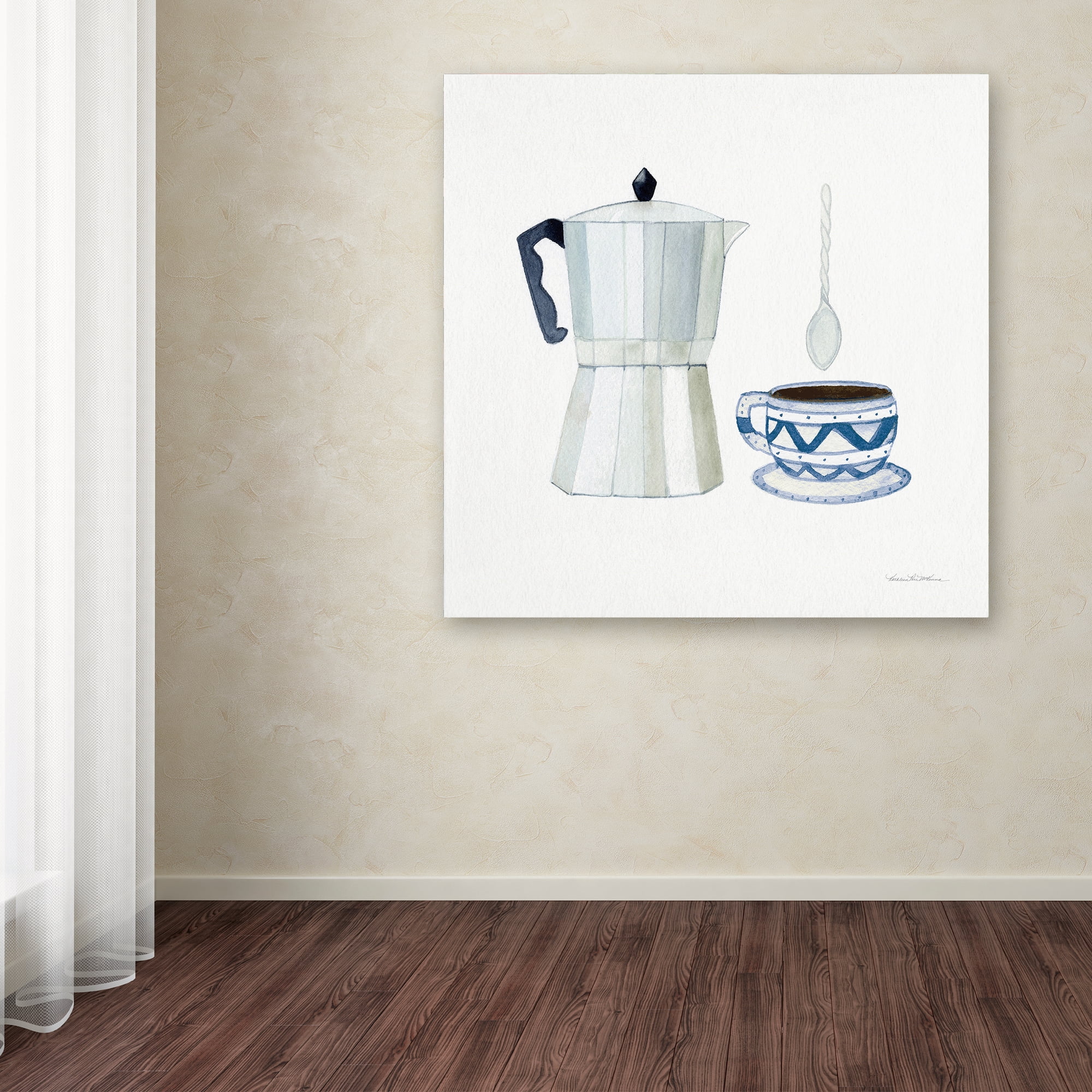 Trademark Fine Art 'Coffee Break VII' Canvas Art by Kathleen Parr McKenna