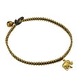 thumbnail image 4 of Tribal Thai Elephant Brass Beads Link Ankle Bracelet, 4 of 4