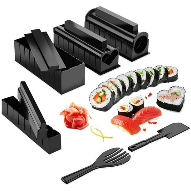 Kit de fabrication de sushis 10 pièces Kit complet de fabrication de sushis  Set de sushis pour débutants Easy Sushi Maker 