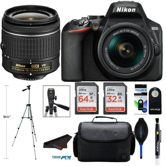 Nikon D3500 DSLR Camera with 18-55mm Lens   Buzz-Photo Pro Bundle