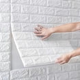 thumbnail image 4 of 3D Brick Pattern Wall Stickers Set Removable Background Stickers for Bedroom Home, 4 of 4