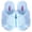 Cross Blue, variant on Millffy Ladies Womens Cross Fuzzy Fluffy Open Toe Slippers for Summer (Women US 11-12, Cross Black)