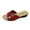 Red, variant on VBARHMQRT Dearfoam Slippers Women Fireside Women Slippers Fashionable New Pattern Simple Solid Color Open Toe Flat Bottom Comfortable Summer Beach Sandals