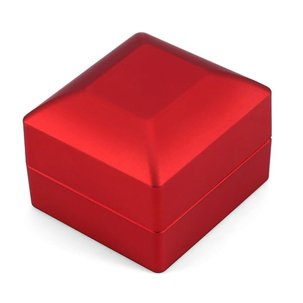 Estuche para anillos, moderno estuche para anillos con luz LED, estuche para guardar anillos, confiabilidad excepcional