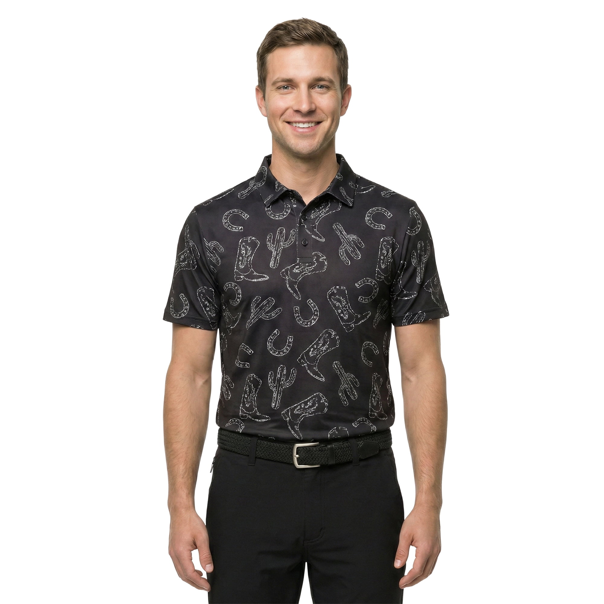 Birdie Bound Men' s & Big and Tall Golf Polo Shirts, Sizes XS-4XLT