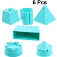 thumbnail image 2 of 6pcs Beach Toys Set Beach Sand-excavating Tools Funny Playing Toy Educational Plaything Beach Gadget For Kids (random Color), 2 of 4