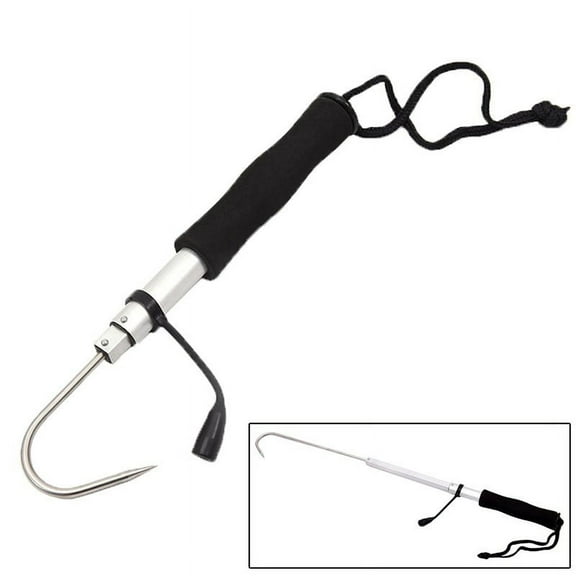 Telescopic Retractable Stainless Steel Fishing Gaff