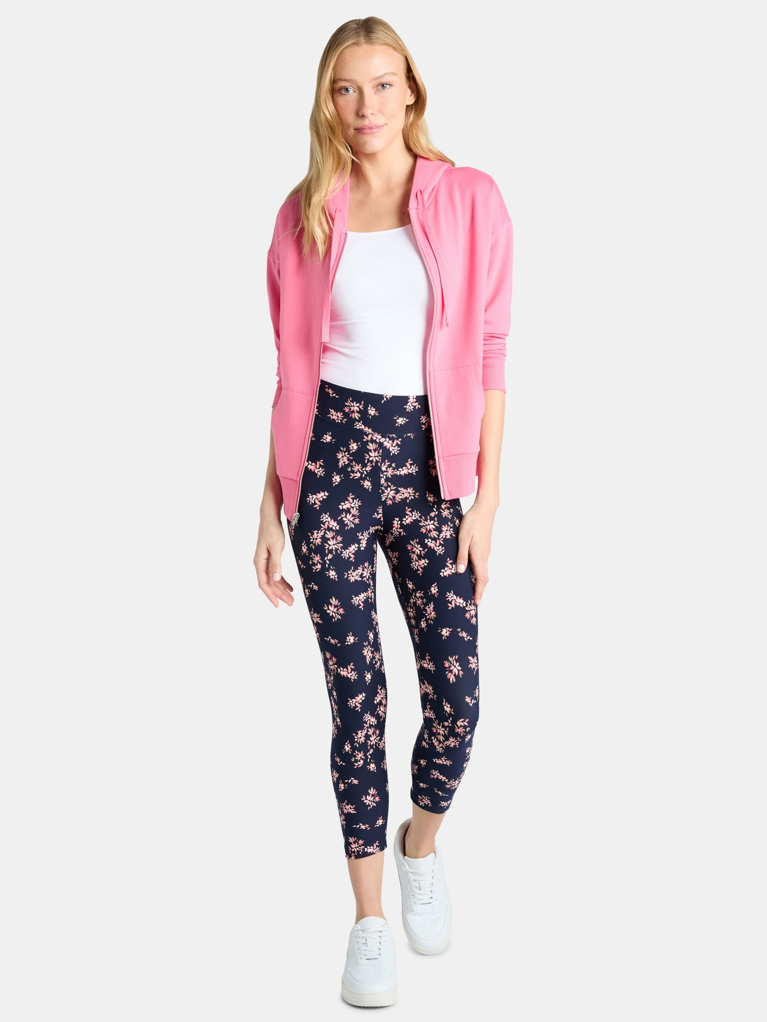 Time and Tru Women's Capri Leggings, Size XS-XXXL