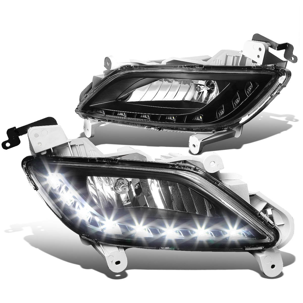 For 2012 to 2016 Hyundai Veloster LED DRL Srtip Front Bumper Driving
