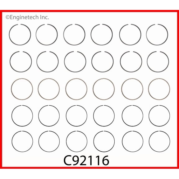 RINGS GM CHEV 3.4L 207