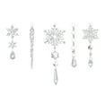 thumbnail image 2 of Transparent Ice Cone Pendant Clear Acrylic Snowflake Icicle Ornaments 1pcs Set for Christmas Tree Decorations and Party Favors JASKFLY, 2 of 8