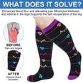 thumbnail image 4 of Spencer 2 Pairs Wide Calf Compression Socks for Women Men Plus Size 15-20mmHg Knee High Support Stockings, 2XL-4XL, 4 of 8
