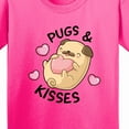 thumbnail image 4 of Inktastic Valentines Day Pugs & Kisses with Hearts Youth T-Shirt, 4 of 5