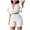 White, variant on Womens Summer Sets Beach Outfits Clothing Set Female V-Neck Short Sleeve Sets Pant Tracksuits Pants Style S_287 s