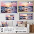 thumbnail image 4 of Designart "Ocean Pink Charm Pastoral II" Landscapes Floater Framed Wall Decor, 4 of 7
