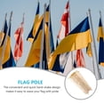 thumbnail image 3 of SHINYPASING 50Pcs Handheld Flagpole Round Sleek Design For Conferences, 3 of 6
