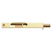 Baldwin Estate 0626.003 Solid Brass Residential Flush Bolt in Lifetime Polished Brass, 6"