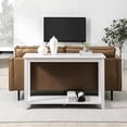 thumbnail image 6 of 48" Indoor Coastal Wood Sofa Table - Solid White, 6 of 11