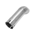thumbnail image 1 of Punta de escape hacia abajo de acero inoxidable T304 de 3" ID, pulido de superficie, codo de doble mandril, longitud total de 12" adecuada para salidas de escape de 3" OD, 1 of 7