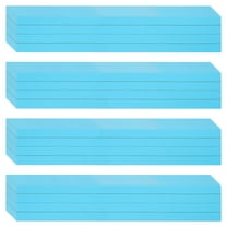 Uxcell 100 Sheets Ruled Sentence Strips, 3" x 17" Cardstock 250GSM Writing Paper Blue Red Lined for Classrooms, Blue