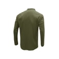 thumbnail image 2 of Sunloudy - Camisa informal de otoño para hombre, color sólido, manga larga, cuello levantado, botones, tops con bolsillo Sunloudy  S M L XL XXL, 2 of 4