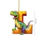 thumbnail image 2 of Adorno navideño de dinosaurio | Colgante de dinosaurio con 26 letras en inglés | Decoración acrílica para árbol de Navidad | Decoración festiva retro de dinosaurio, 2 of 2