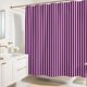 thumbnail image 4 of Cortina de ducha a rayas - Rayas ciruela y rosa - Decoración moderna y colorida para el hogar - Cortina de ducha de tela para cualquier baño - 180 x 180 cm (rayas ciruela y rosa), 4 of 4