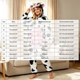 thumbnail image 4 of Xyant Unisex Animal Onesie Pajamas Halloween Outfits Christmas Sleepwear Homewear for Adult Kids (Light Pink,9-12 Years), 4 of 7