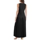 thumbnail image 3 of Conjunto de falda maxi plisada sin mangas de verano de 2 piezas con escote en V para mujeres, color negro, 3 of 6