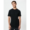 thumbnail image 3 of Crew Neck Basic Slim Fit Short Sleeve Cotton T-Shirt, 3 of 6