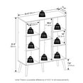 thumbnail image 3 of Furinno Claude Mid Century Style 8-Cube Bookcase, Bookshelf, Storage Organizer with Wood Legs, White, 3 of 6