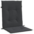 thumbnail image 5 of vidaXL Lowback Chair Cushion Set of 6 Black Oxford fabric (100% polyester), 5 of 8