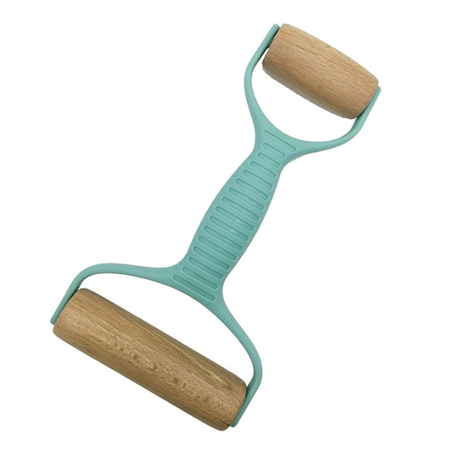 TIELUTT Pasta Double Head Roller Rolling Pin Pizza Mesh Mesh Dumpling Stainless Steel Rolling Dough Roller Rolling Pun And Mat Mini Rolling for Crafts Baking Set Christmas Rolling Pin Stand for Counte