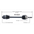 thumbnail image 2 of CV Axle Shaft Fits select: 1995-2005 CHRYSLER SEBRING, 2006 CHRYSLER SEBRING TOURING, 2 of 2