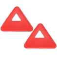thumbnail image 4 of LJNYFDC Blocs de Route de Football Couleurs Vives Disques Triangulaires Forme Triangle Résistant à l'Usure Multifonctionnel Entraînement de Football avec Trou Robuste 2 Pcs, 4 of 7