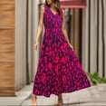 thumbnail image 3 of Youmylove Long Floral Dresses for Women Summer Dresses Casual Sleeveless Maxi Dresses Cute Floral Long Dress Wedding Guest Dress Beach Vacation Sundress, 3 of 3