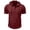 A284-Wine, variant on Kalauyu Mens Hooded Henley Short Sleeve Cotton Blend Pullover Shirts Drawstring Hood with Button Up Casual Solid Color Summer Workout Tees