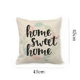 thumbnail image 3 of Partheme Home Sweet Home Pillow Covers 18x18,Farmhouse Throw Pillows,Farmhouse Pillows for Couch,Home Sweet Home Decor,Housewarming Gifts for Women , D, 3 of 3