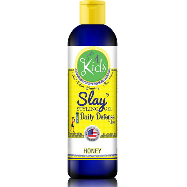 Slay All Natural Hair Gel for Kids, Light Hold, Chemical Free, Just 4 Kids  Haircare, Safe on Babies, Toddlers, Men and Women, Awesome Styling and  Flexibility 