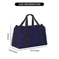 thumbnail image 3 of Fotbe Glittering Purple Starfield Bolsa de Viaje con Estampado, Bolsa de Fin de Semana para Mujer con Compartimento para Zapatos, Bolsa de Gimnasio con Bolsillo Húmedo, 3 of 7