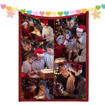 Personalised Blanket,Custom Blanket With Text 1-9 Photo, Personalised Blankets for Adults,Personalised Photo Blanket for Mother's Day,Customised Gifts for Mum,Dad,Boyfriend,Girlfriend,Friends