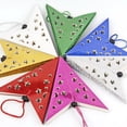 thumbnail image 3 of Nvzi 3 piezas de 35,4 pulgadas de papel de Navidad con forma de estrella, lámpara colgante de papel 3D, fiesta del día de la independencia, decoración del hogar, dorado, 3 of 4