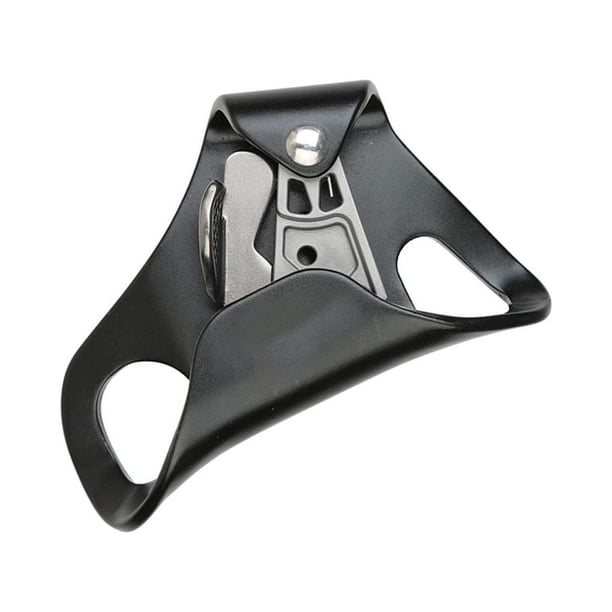 Eigraketly Herramientas de fijador de ascenso de cuerda de escalada, equipo elevador de aleación de aluminio, cuerdas de espeleología de Color sólido, Escalada Negro Eigraketly OD026823-01