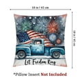 thumbnail image 4 of Nygtbtfer 12"x12" Multicolor American Flag Short Plush Throw Pillow, Skin Friendly Fabric, 4 of 7