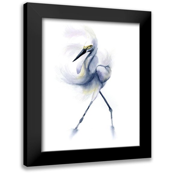 Shefranov, Olga 12x14 Black Modern Framed Museum Art Print Titled - Dancing Crane