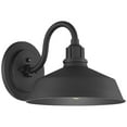 thumbnail image 5 of Franklin Iron Works Arnett Rustic Industrial Farmhouse Outdoor Barn Light Fixtures Set of 2 Black Dusk to Dawn Gooseneck 10 1/2" for Exterior Deck, 5 of 8